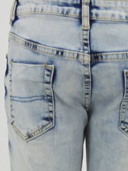 Boy's Slim Look Ripped Denim Jeans