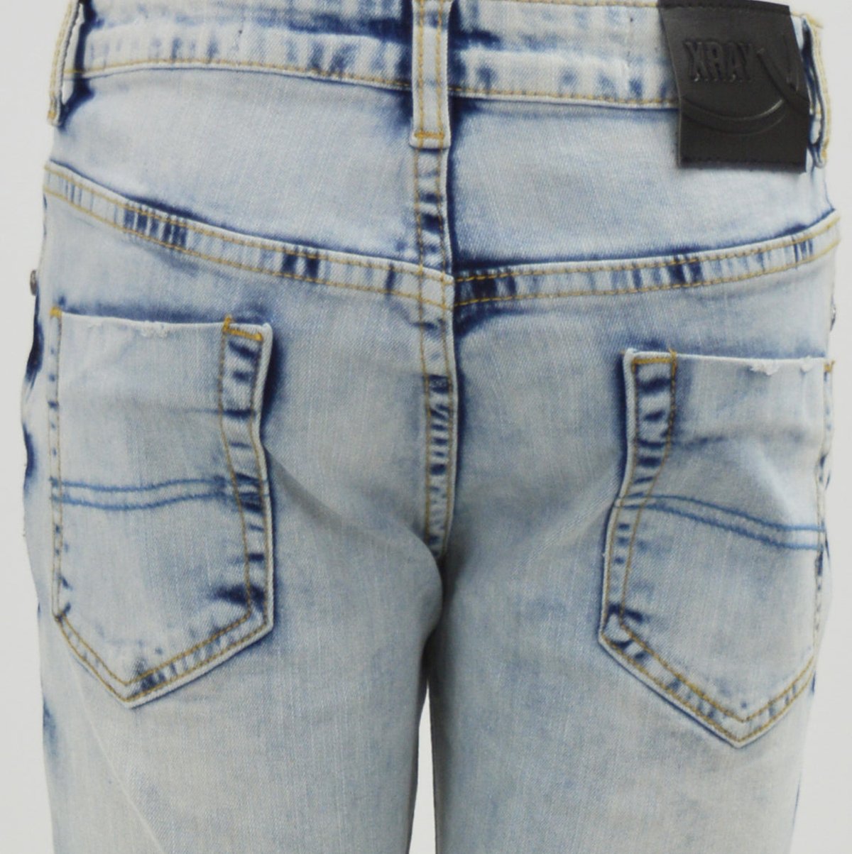 x Ray Boy’s Distressed Slim Jeans - Blue - Size 8