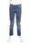 Boy's Slim Look Washed Denim Jeans with Saddle V Stitch - Dark Blue