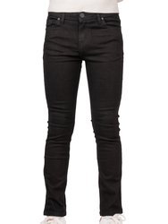 Boy's Stretch Denim Jeans with Saddle V Stitch - Black