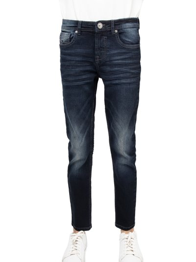 X RAY Boys's Slim Look Stretch Denim Jeans With Saddle V Stitch product