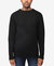 Cable Knit Mixed Texture Sweater - Black