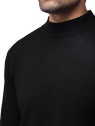 Casual Mock Neck Pullover Sweater