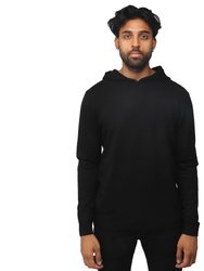 Casual Pullover Hoodie Sweater - Black