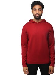 Casual Pullover Hoodie Sweater - Jester Red