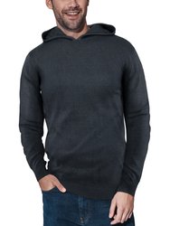 Casual Pullover Hoodie Sweater - Heather Charcoal