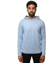 Casual Pullover Hoodie Sweater - Pastel Blue