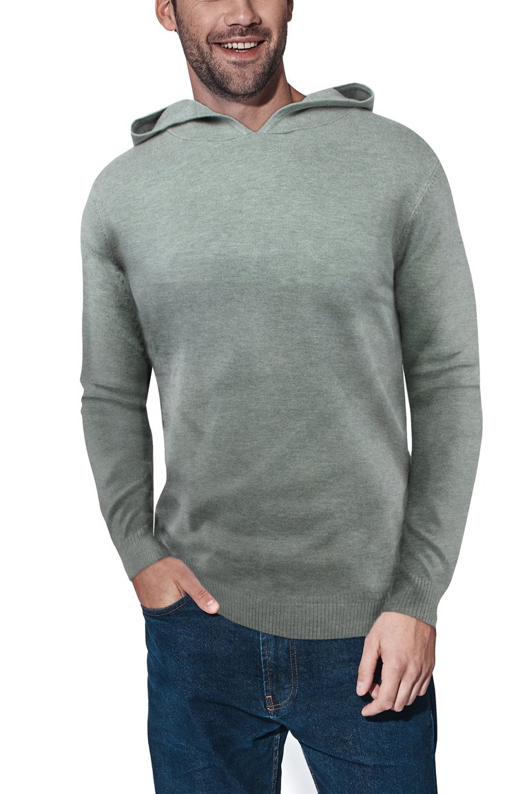 Casual Pullover Hoodie Sweater - Sage