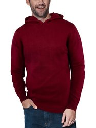 Casual Pullover Hoodie Sweater - Oxblood