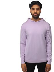 Casual Pullover Hoodie Sweater - Lilac