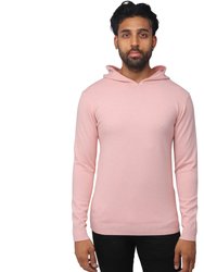 Casual Pullover Hoodie Sweater - Light Pink