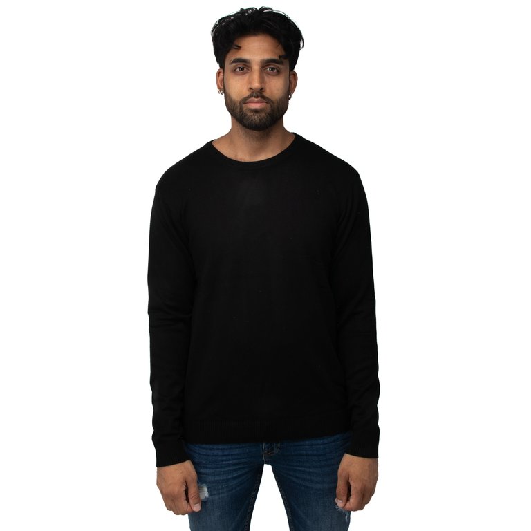 Classic Crewneck Sweater - Black