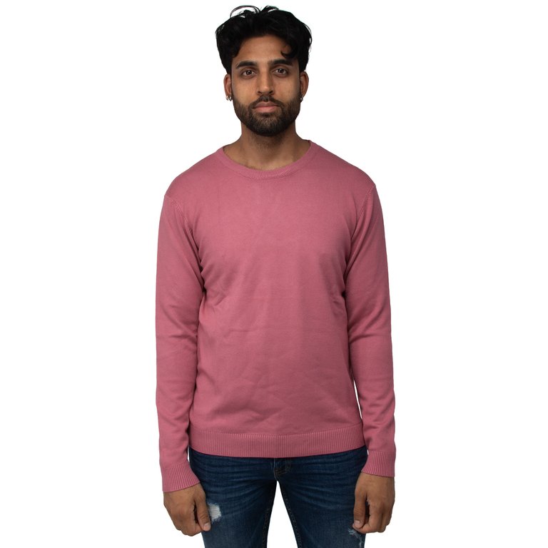 Classic Crewneck Sweater - Dusty Mauve