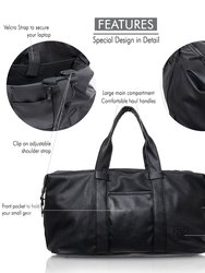 Classic PU Leather Large Duffle Bag