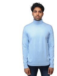 Classic Turtle Neck Sweater - Pastel Blue