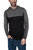 Color Block Pullover Hoodie Sweater - Heather Charcoal/Black