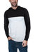 Color Block Pullover Hoodie Sweater - Black/Heather Grey