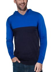 Color Block Pullover Hoodie Sweater