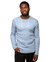 Crewneck Cable Knitted Pullover Sweater - Cashmere Blue