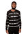 Crewneck Tie Dye Fashion Sweater - Black/White