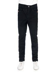 Cultura Little Boys Slim Wash Saddle V Stitch Denim Pants - Jet Black