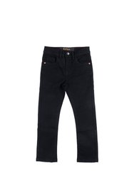 Cultura Little Boys Slim Wash Saddle V Stitch Denim Pants