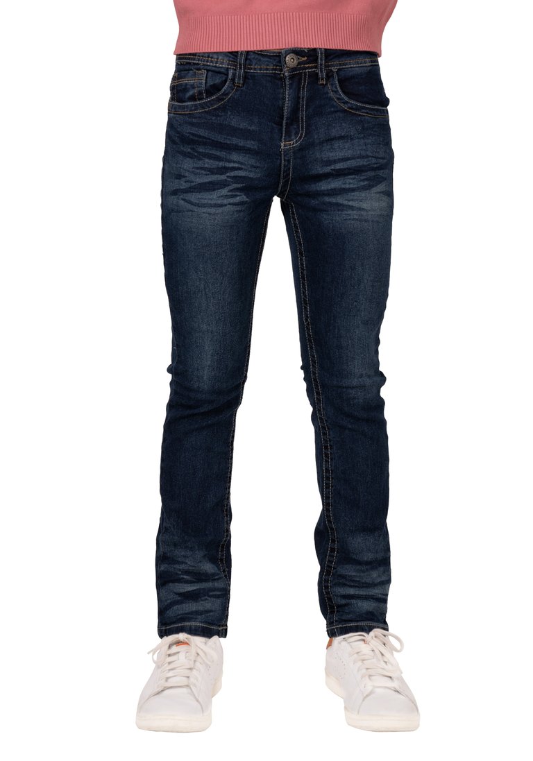 Cultura Slim Wash Denim Jeans For Boys - Med Blue