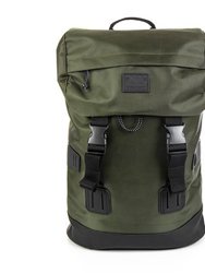 Duffle Backpack Large Canvas Retro Rucksack - Dark Olive