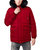 Hooded Puffer Parka Jacket - Red