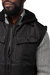 Hooded Vest Ribbed Sweater