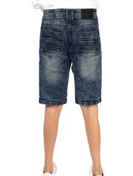 Kid's Moto Denim Shorts