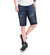Kid's Moto Denim Shorts - Med Blue