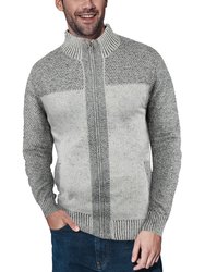 Knitted Cardigan Sweater - Oatmeal