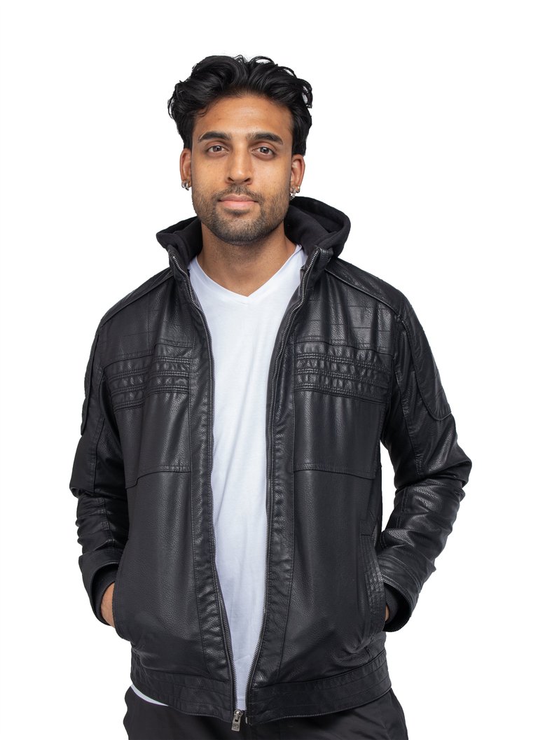 Leather Jacket Men - Black