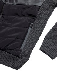 Lightly Insulated Full-Zip Sweater Jacket