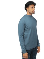 Men's Basic Casual Mockneck Sweater
