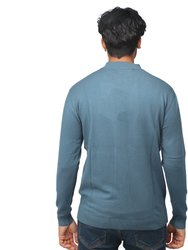 Men's Basic Casual Mockneck Sweater