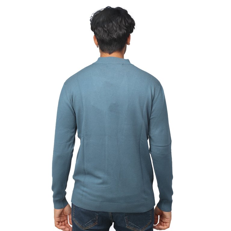 Men's Basic Casual Mockneck Sweater