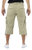 Men's Belted 18" Long Cargo Shorts With Draw Cord