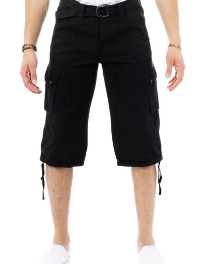 X RAY Mens Belted Long Cargo Shorts With Draw Cord product