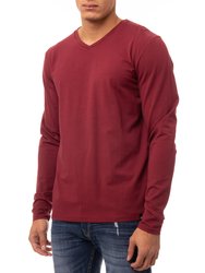 Men's Classic Long Sleeve V-Neck T-Shirt