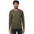 Men's Classic Long Sleeve V-Neck T-Shirt - Army Green