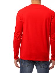 Men's Classic Long Sleeve V-Neck T-Shirt