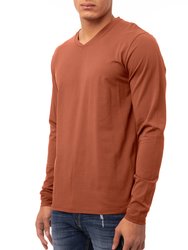 Men's Classic Long Sleeve V-Neck T-Shirt