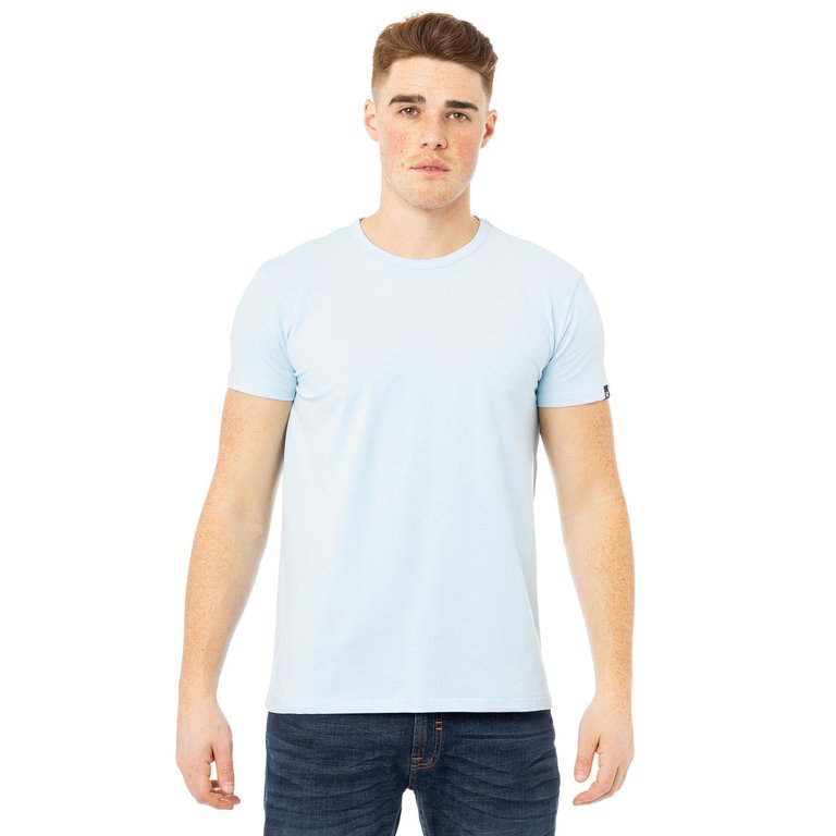 Men's Crew Neck T-Shirt - Light Blue