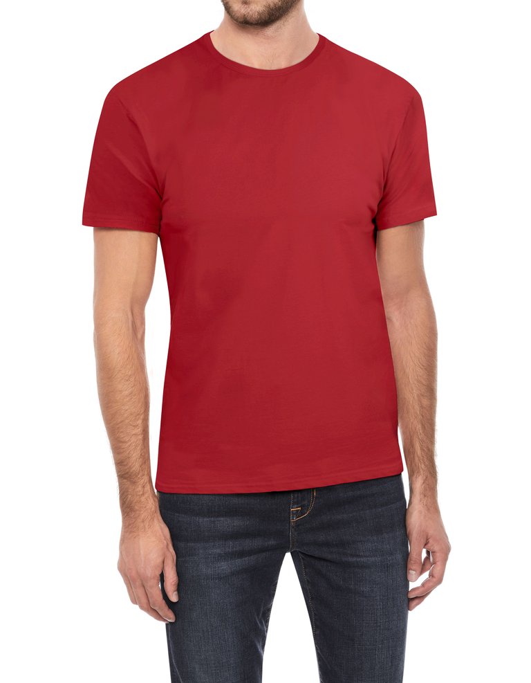 Men's Crew Neck T-Shirt - Red