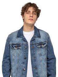Men's Denim Jacket - Medium Blue