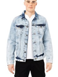 Men's Denim Jacket - Acid Blue