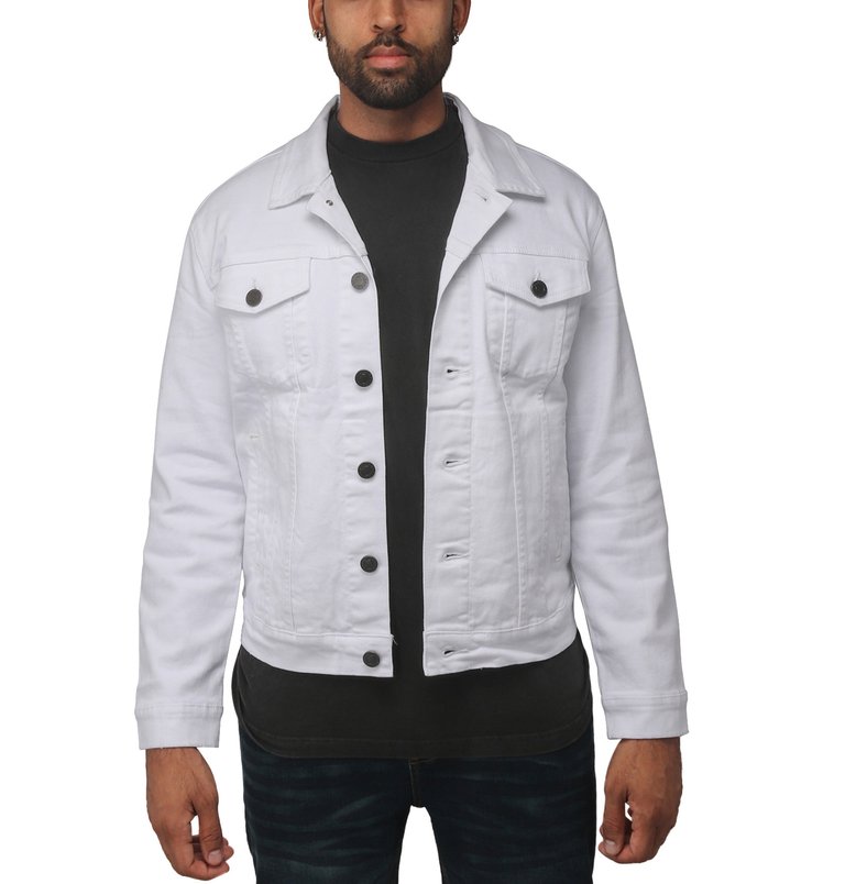 Men's Denim Jacket - White