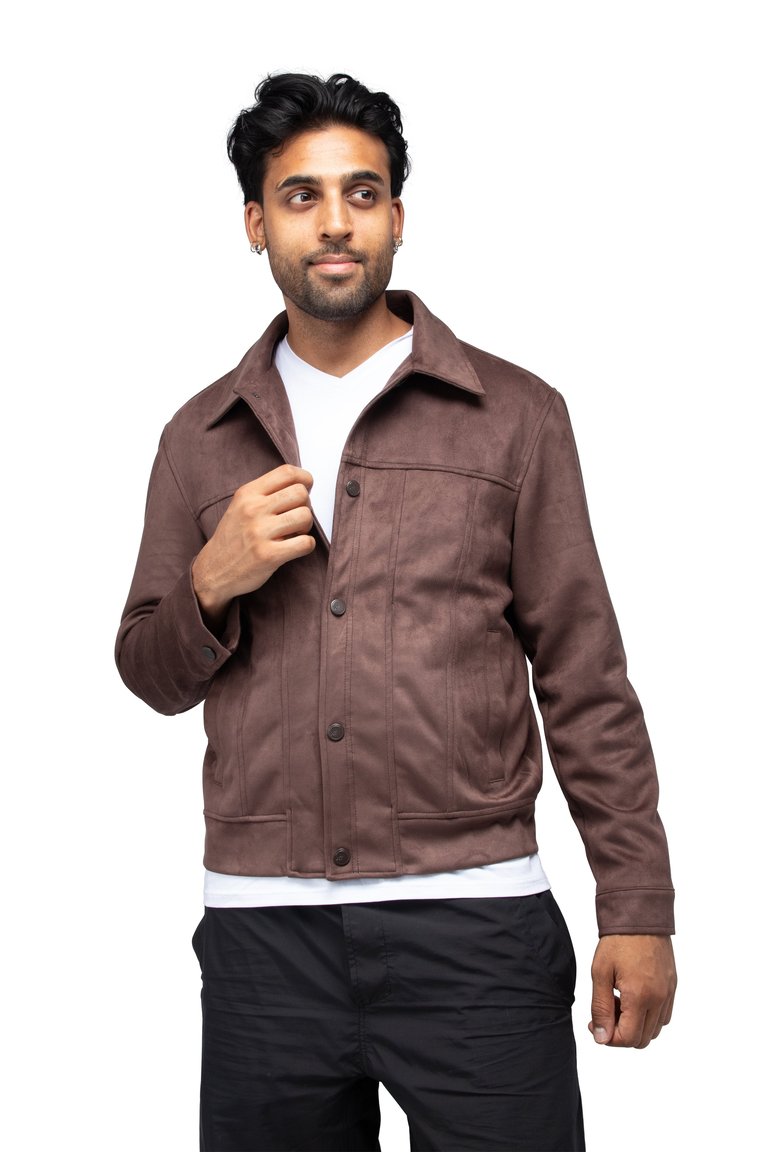 Men's Faux Suede Jacket